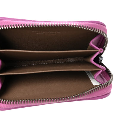 Bottega Veneta Nappa Intrecciato Zip Around Card Holder Ametista 5 of 8