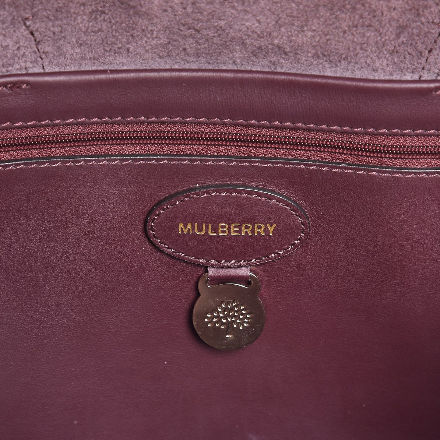 Nappa Perforated Blossom Tote Oxblood