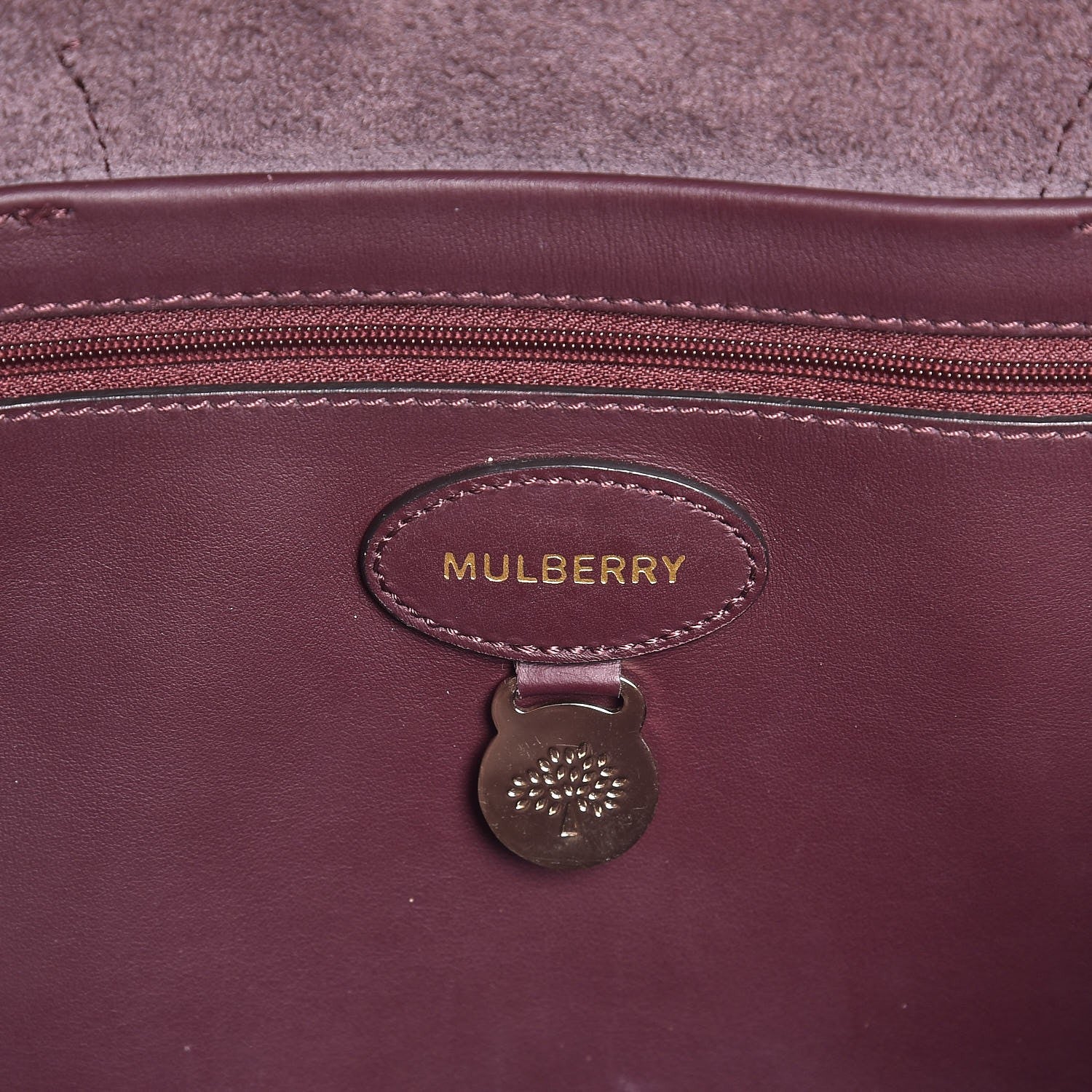 Mulberry Nappa Perforated Blossom Tote Oxblood 6 of 15