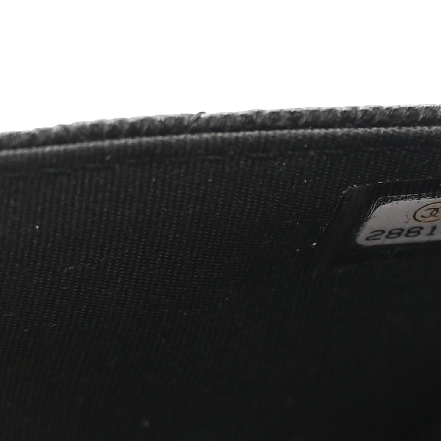 Caviar Quilted CC Filigree Wallet On Chain WOC Black