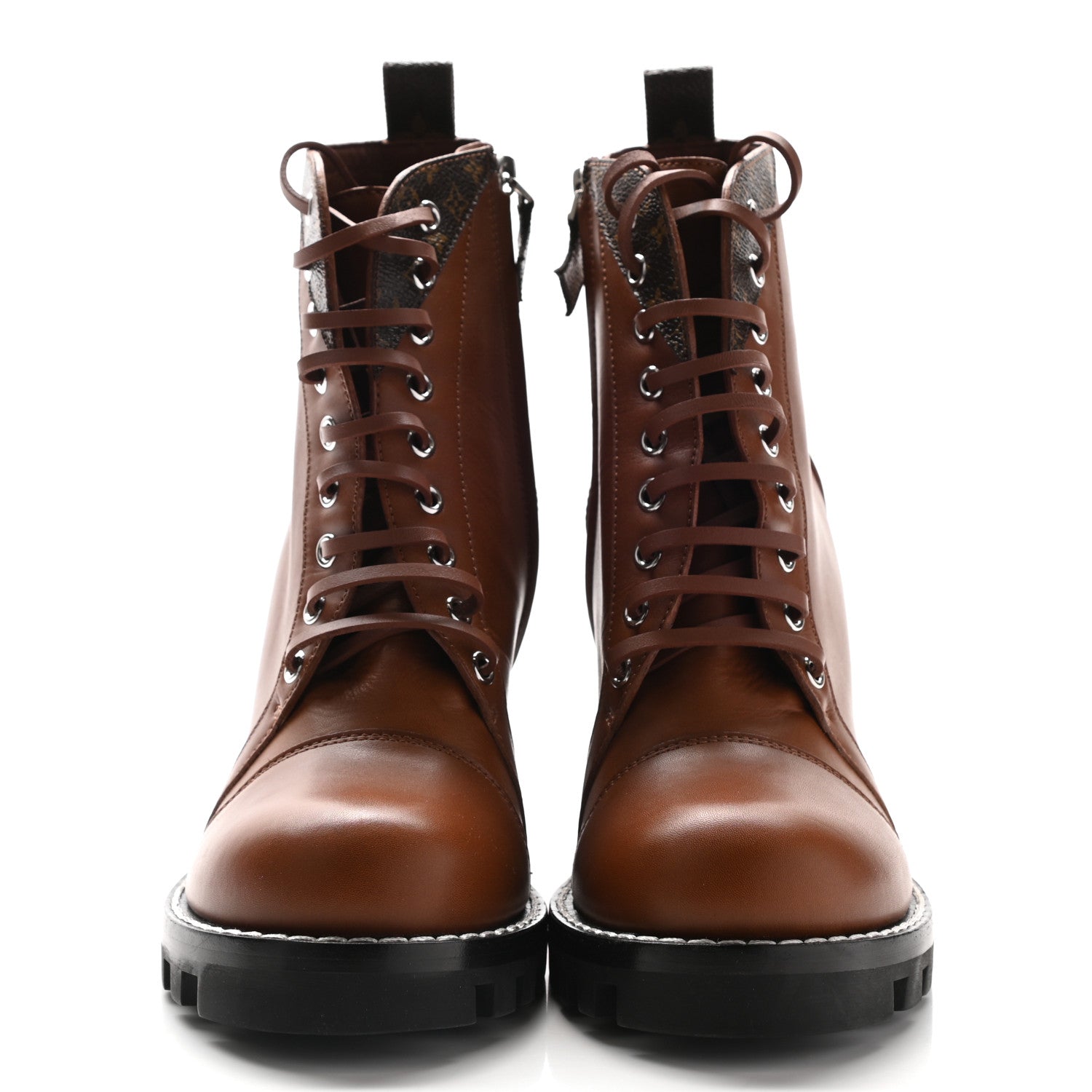Louis Vuitton Calfskin Monogram Star Trail Ankle Boots 41 Cognac 2 of 14