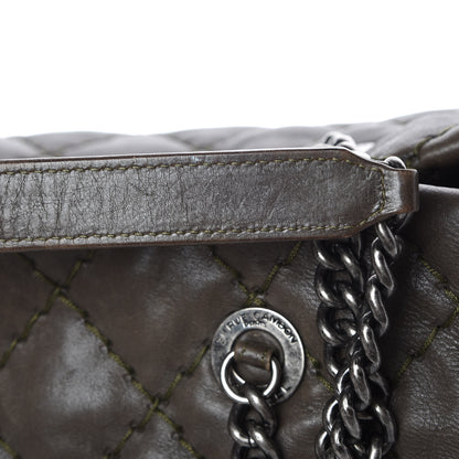 Chanel Calfskin Ultimate Stitch Shopping Tote Khaki 14 of 14