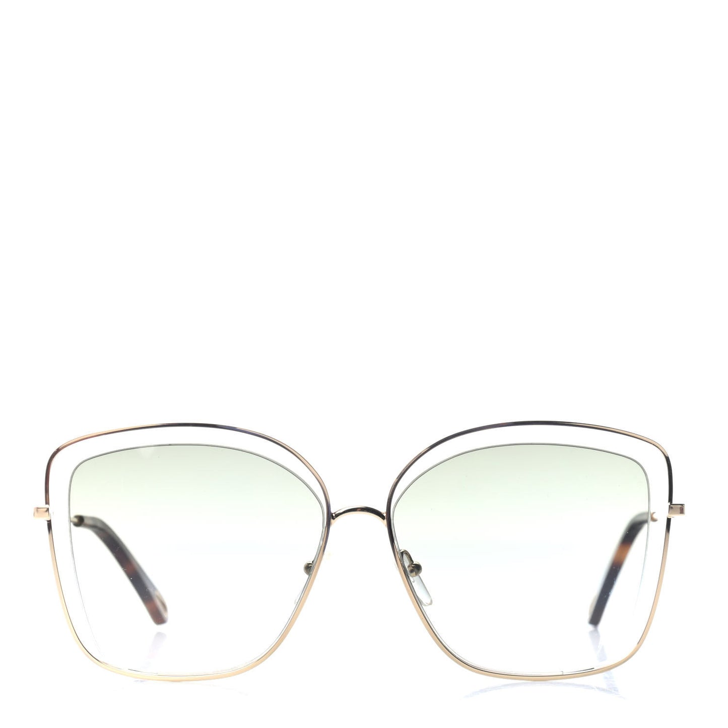 Poppy Cutout Square Sunglasses CE133S Havana Brown