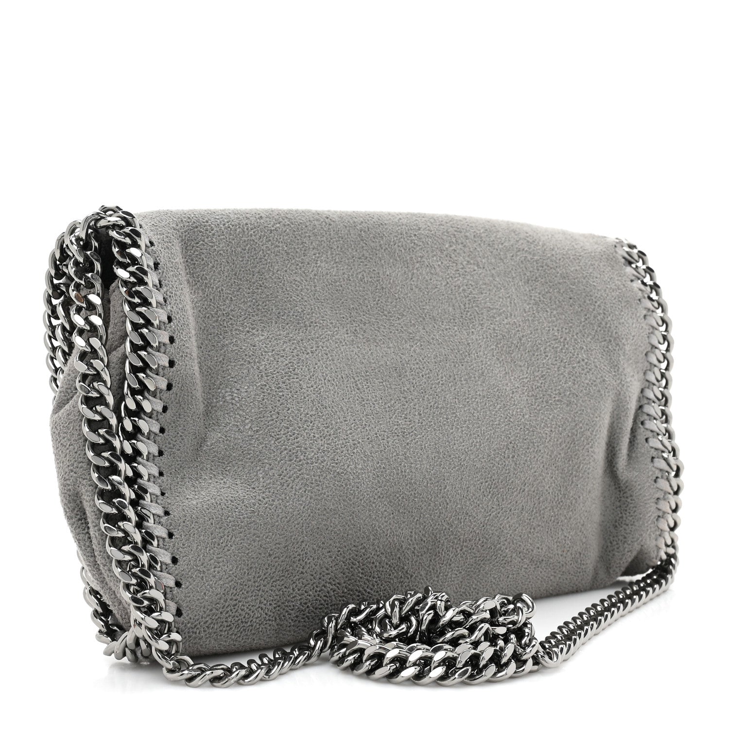 Stella McCartney Shaggy Deer Falabella Crossbody Bag Light Grey 3 of 9