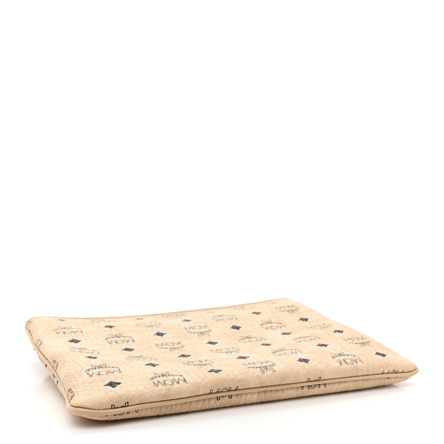 MCM Visetos Medium Crossbody Pouch Beige 4 of 9