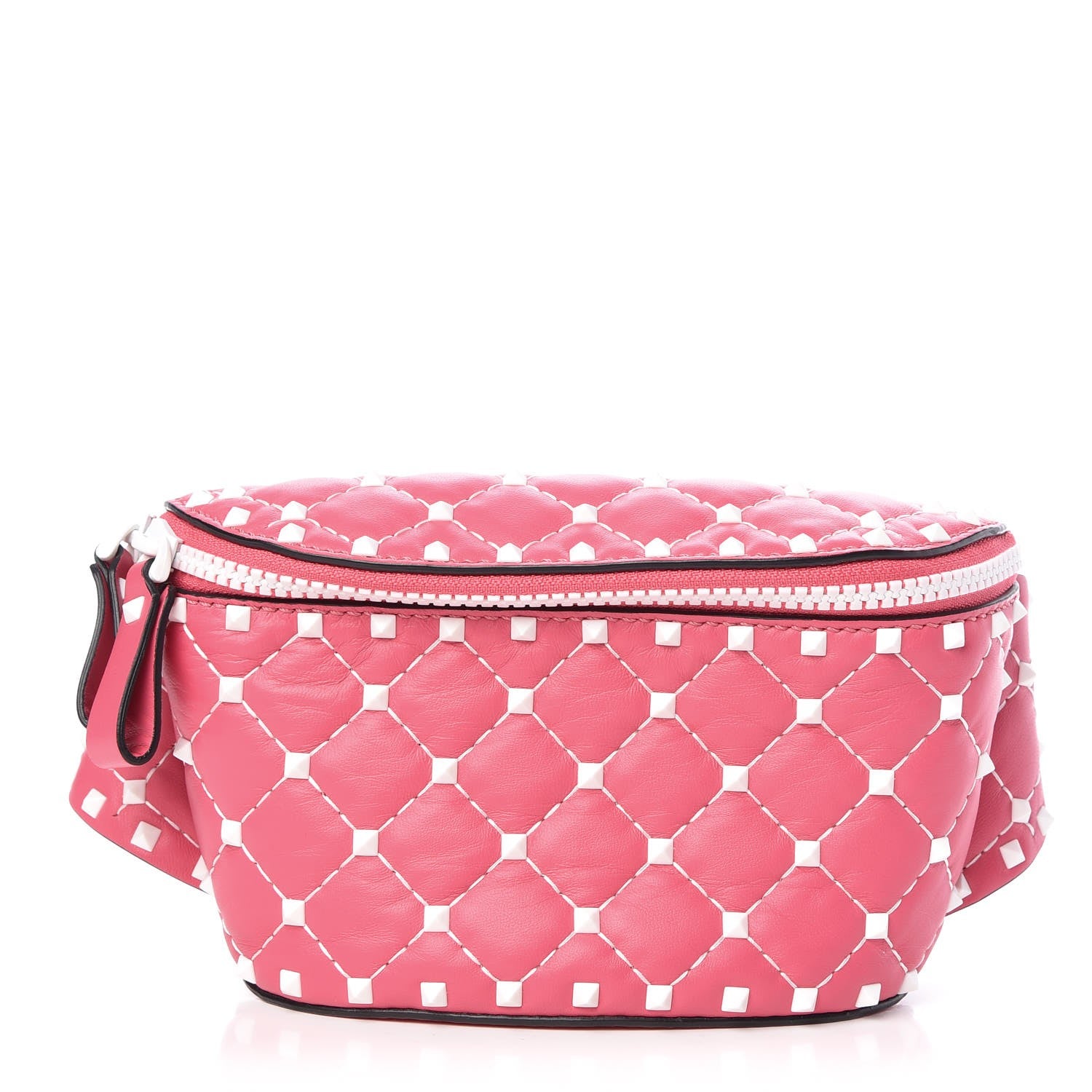 Valentino Garavani Lambskin Free Rockstud Spike Belt Bag Shadow Pink 1 of 6