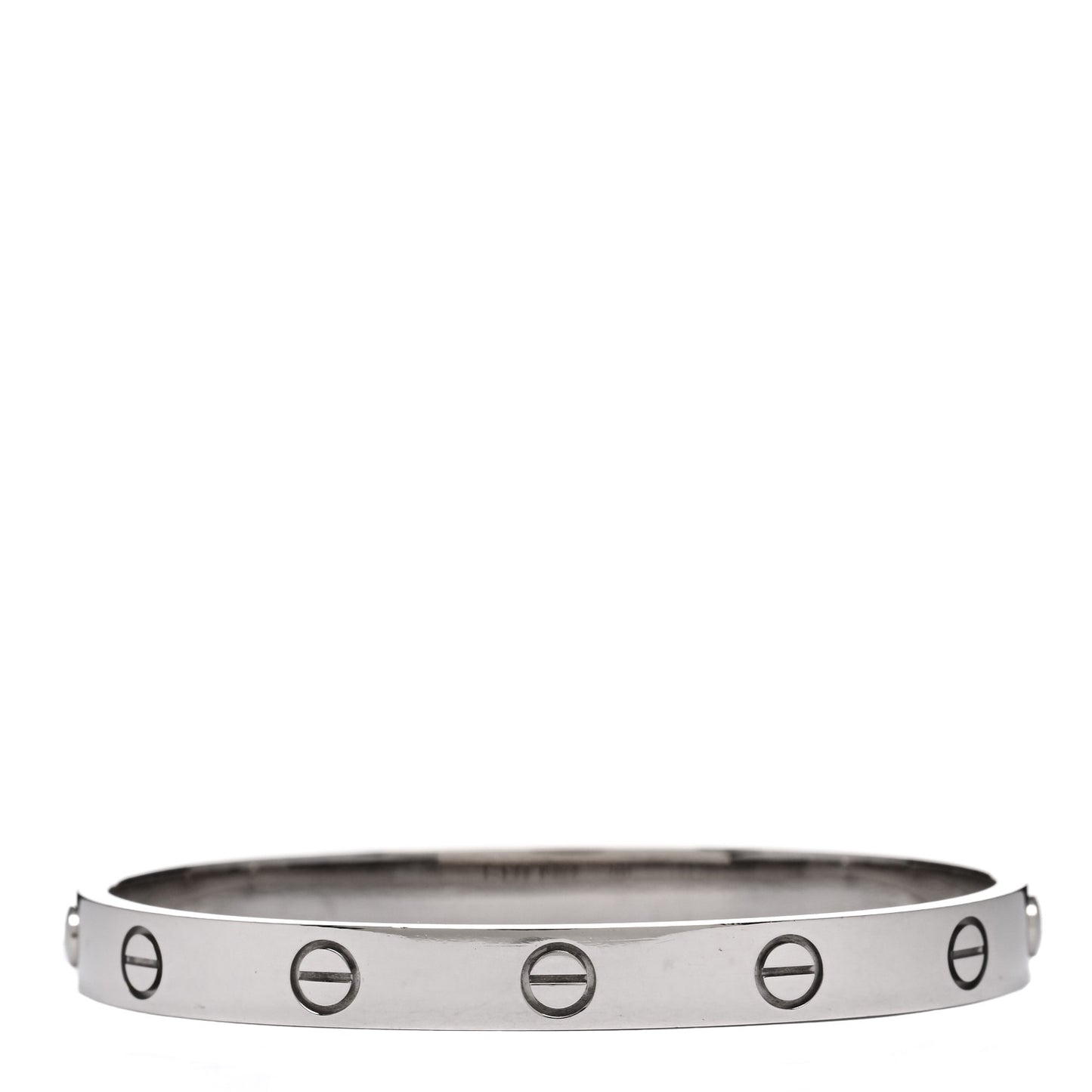 18K White Gold LOVE Bracelet 16