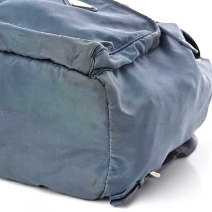 Prada Nylon Vela Cinch Backpack Blue 10 of 17