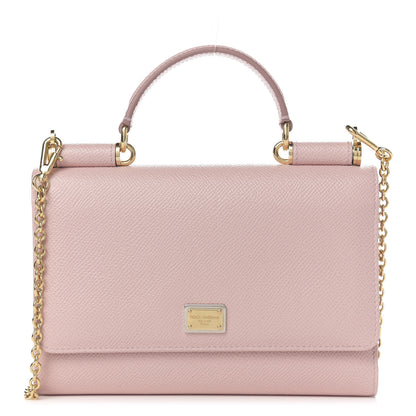 Dolce & Gabbana Dauphine Miss Sicily Smart Gloss Crossbody Bag Pink 1 of 12