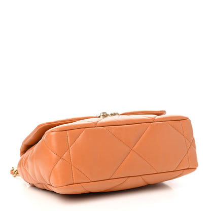 Chanel Lambskin Quilted Medium Chanel 19 Flap Light Brown 4 of 11