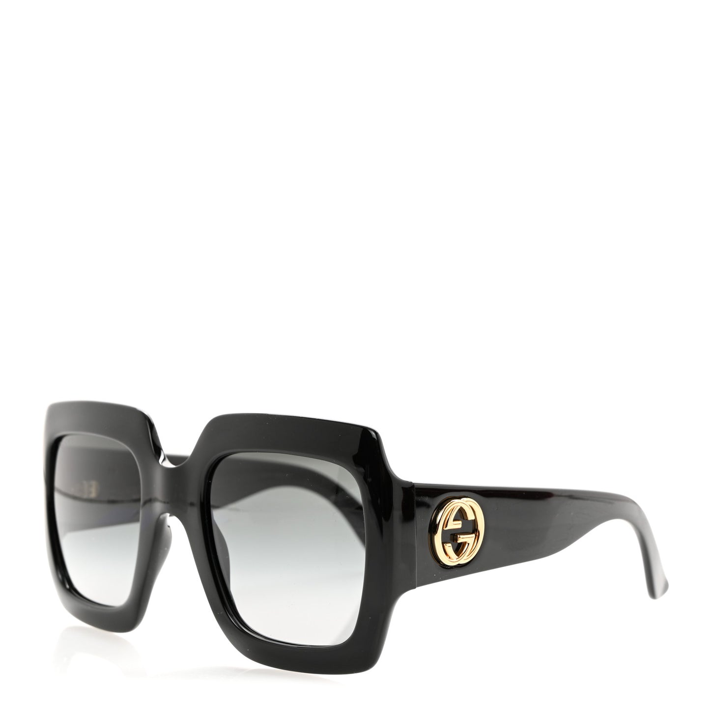 Acetate Square Frame Sunglasses GG0053S Black
