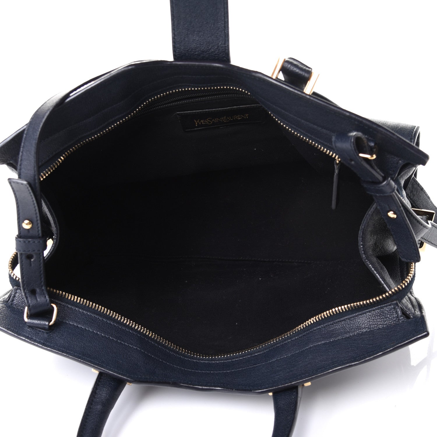 Saint Laurent Sheepskin Small Cabas ChYc Navy 4 of 4