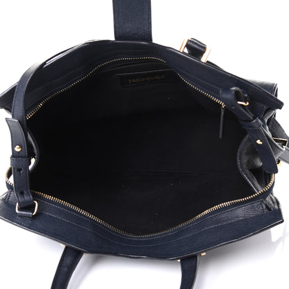 Saint Laurent Sheepskin Small Cabas ChYc Navy 4 of 4