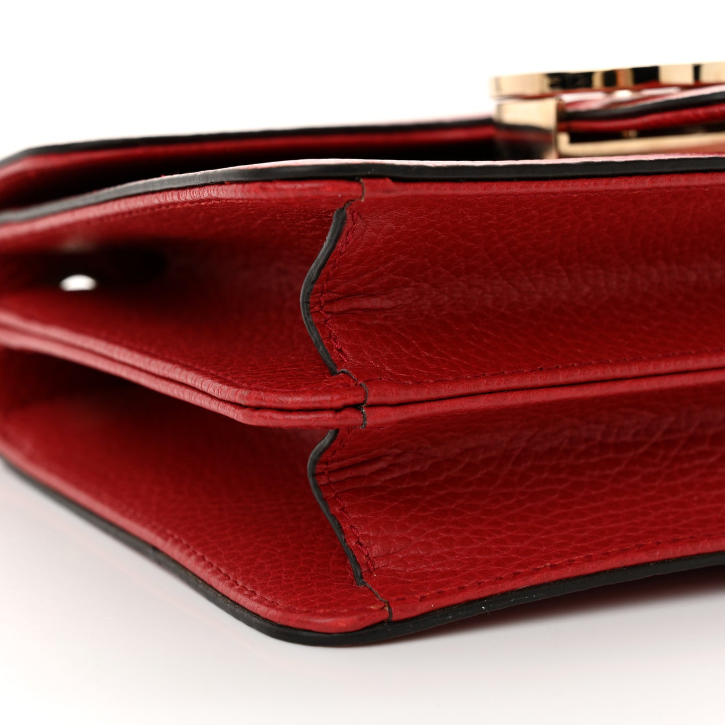 Dollar Calfskin Small Interlocking G Shoulder Bag Red