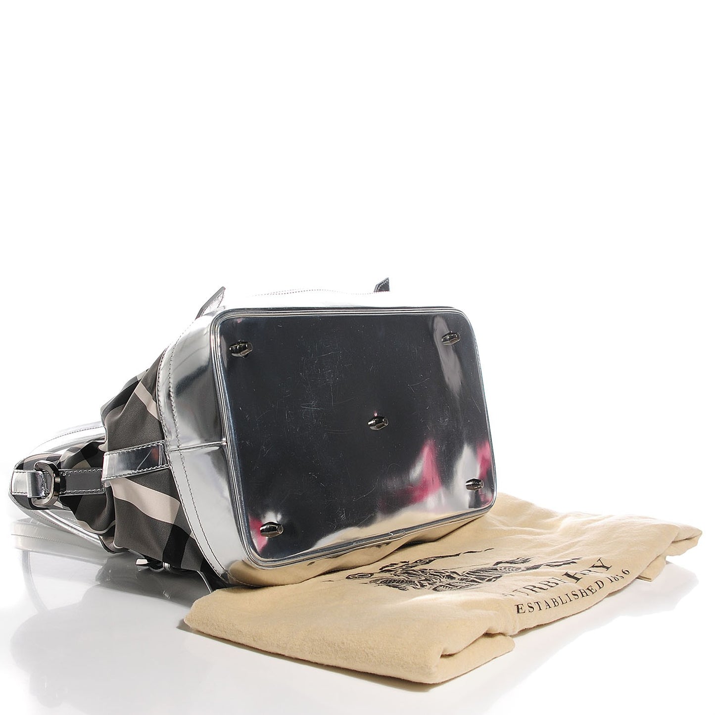 Nylon Beat Check Lowry Silver