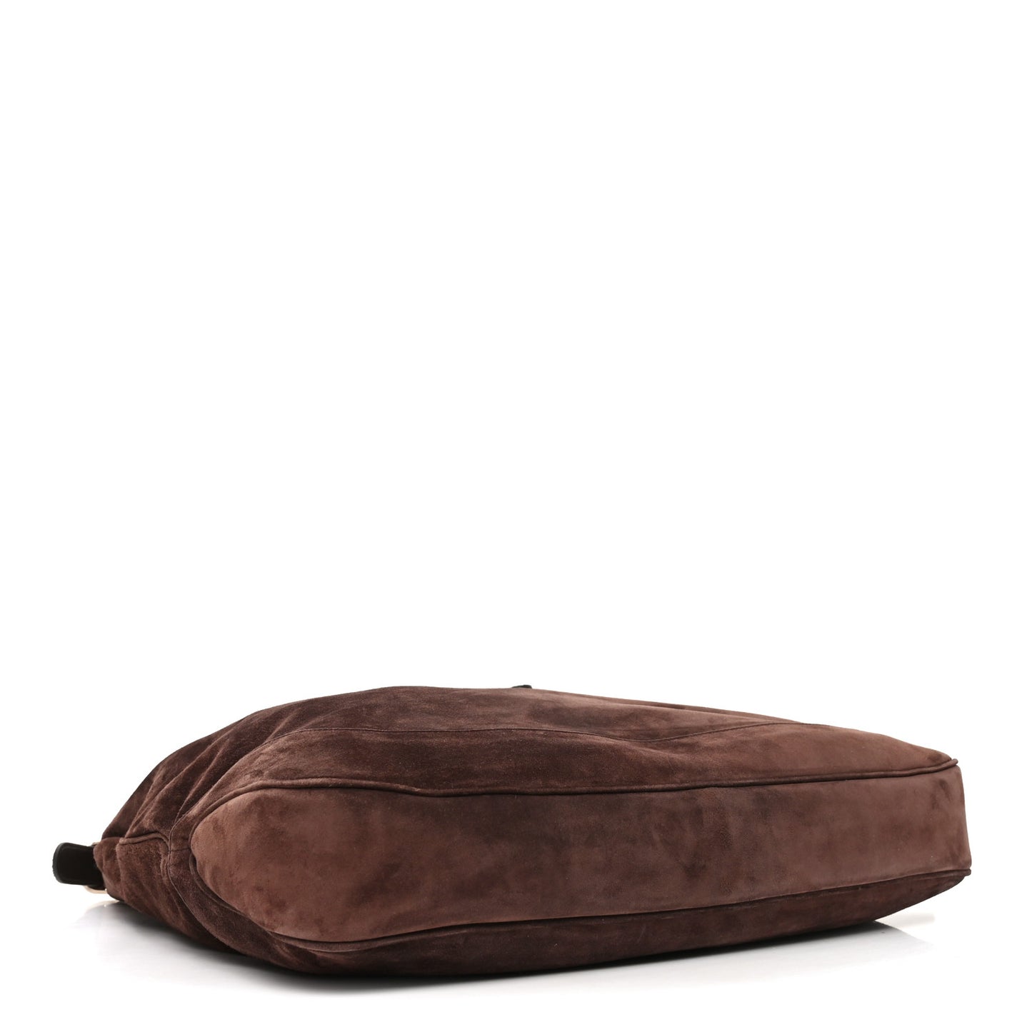 Suede Jackie 1961 Giorno Shoulder Bag Dark Brown