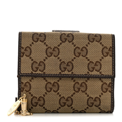 Gucci Monogram Compact Jolicoeur Wallet Dark Brown 1 of 9
