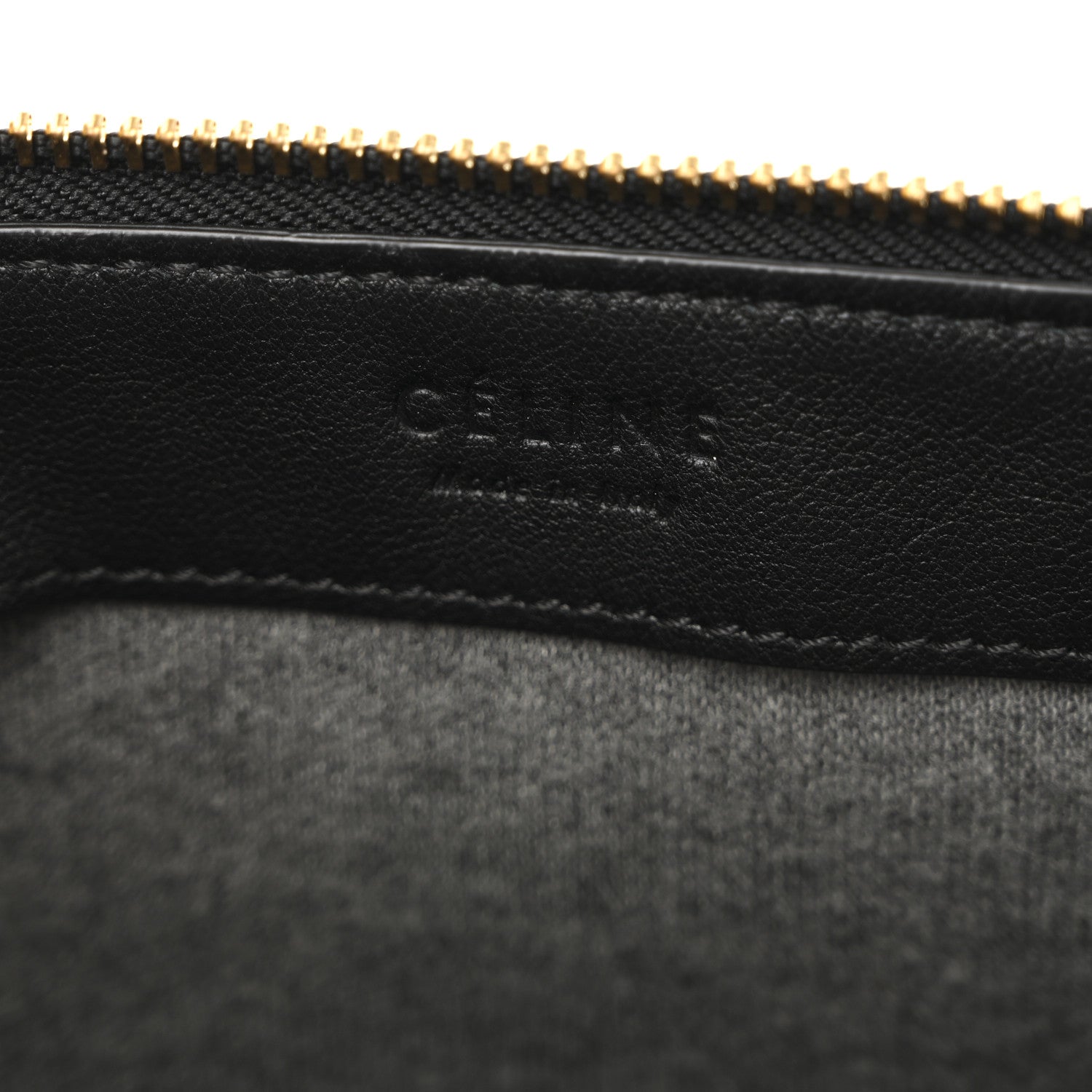 Celine Lambskin Large Trio Crossbody Bag Black 6 of 12