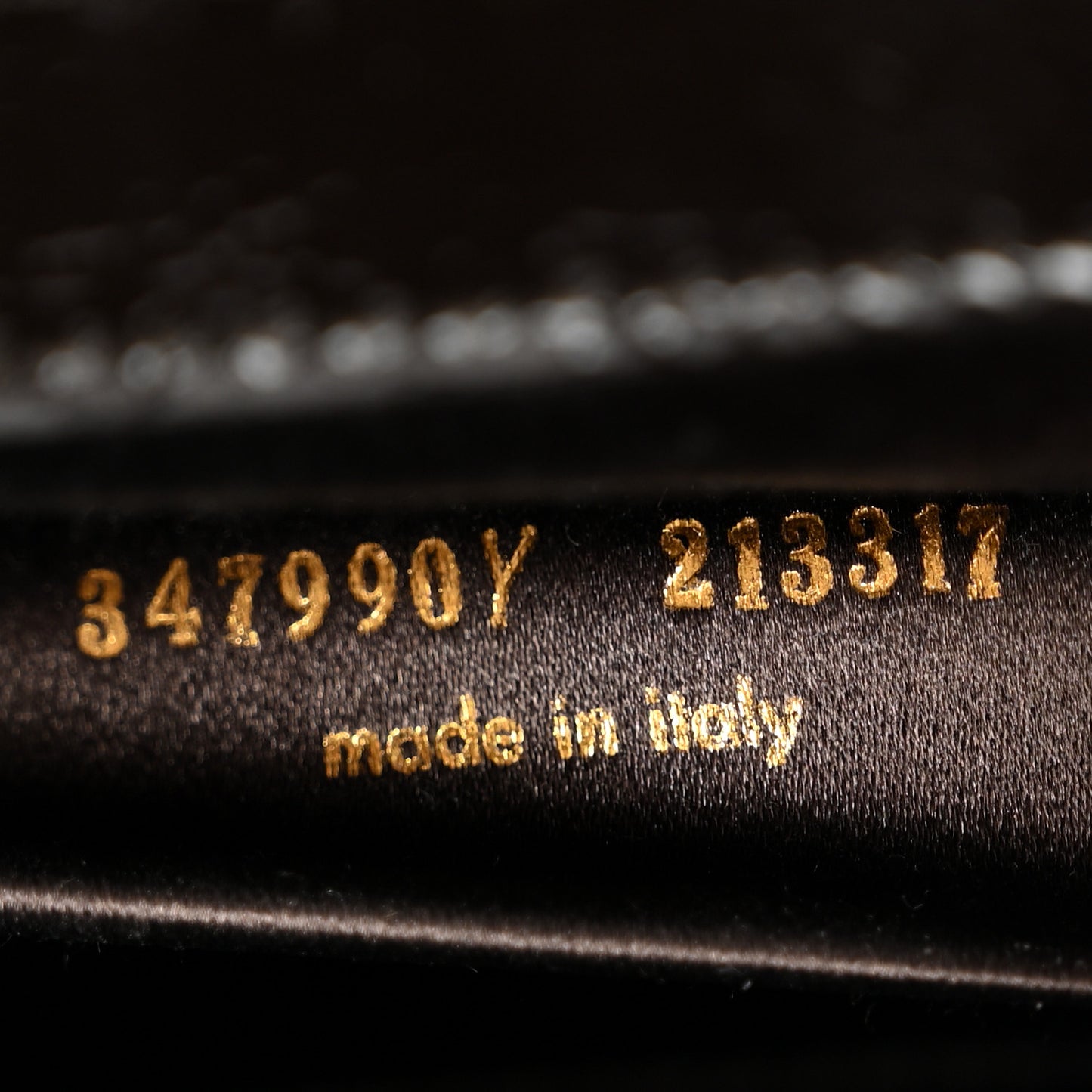 Textured Patent Calfskin Large Belle De Jour Clutch Dark Brown