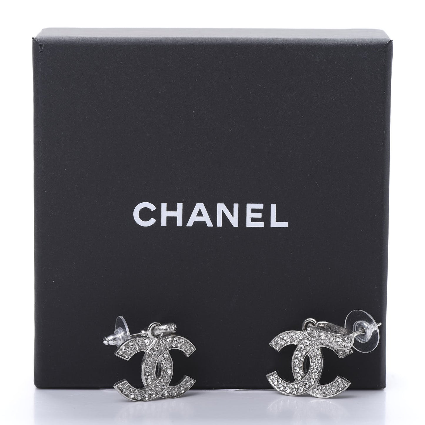 Crystal Palais Garnier CC Drop Earrings Silver