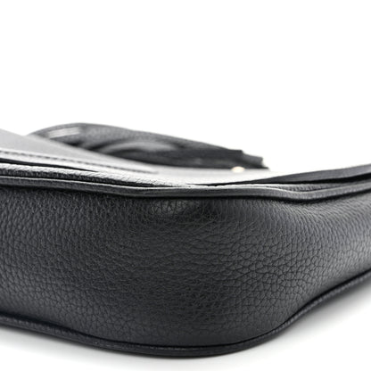 Gucci Pebbled Calfskin Medium Soho Flap Crossbody Black 10 of 14
