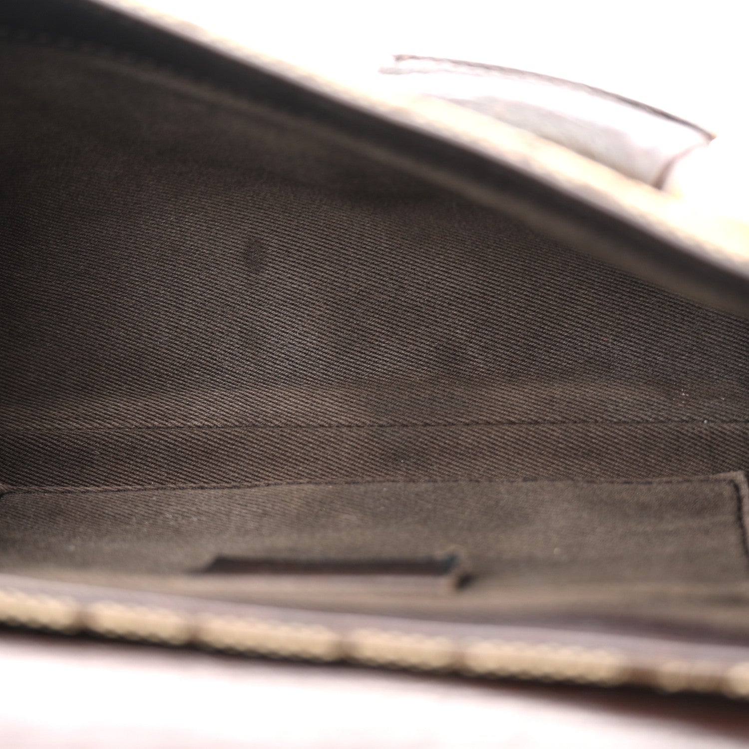 Gucci Monogram Horsebit Clutch Dark Brown 5 of 13