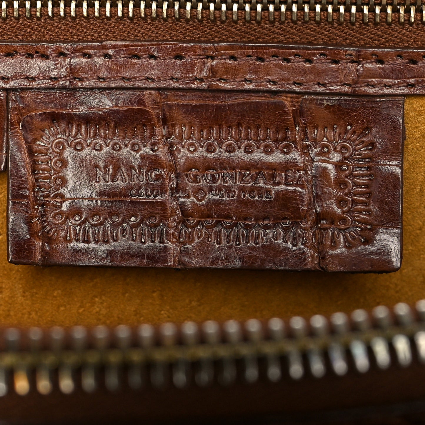 Crocodile Tote Brown