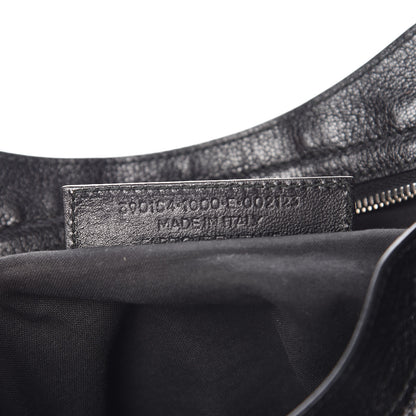 Balenciaga Chevre Silver Metallic Edge Hardware City Black 9 of 9