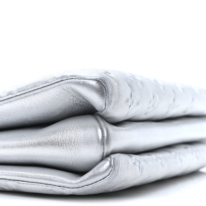 Louis Vuitton Metallic Lambskin Embossed Monogram Coussin PM Silver 9 of 10