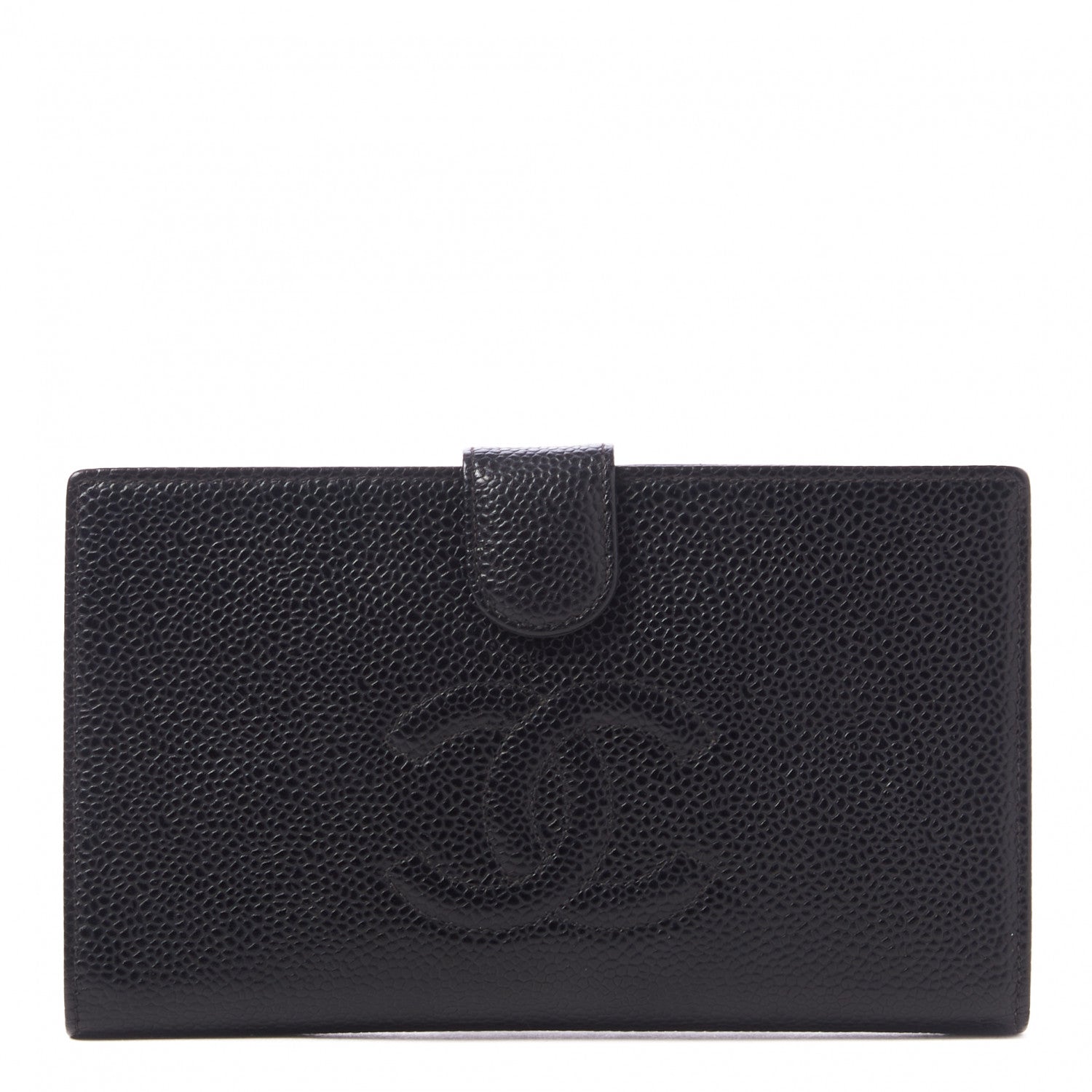 Chanel Caviar Timeless CC French Wallet Black 1 of 9