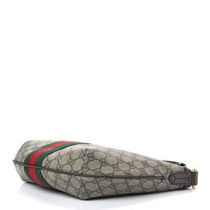 Gucci GG Supreme Monogram Web Small Ophidia Half Moon Hobo Brown 9 of 12
