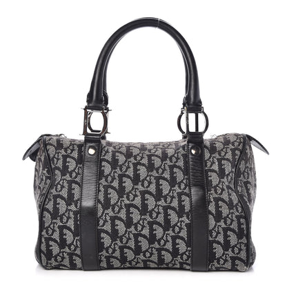 Christian Dior Denim Monogram Boston Navy 1 of 22