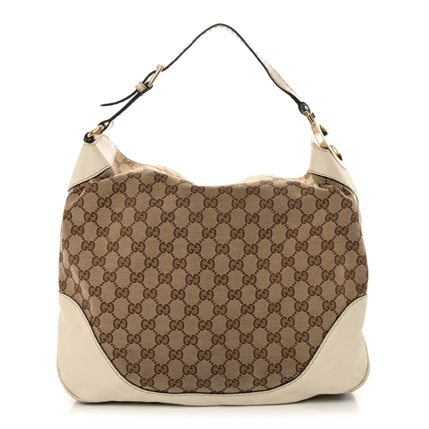 Gucci Monogram Medium Charlotte Hobo Off White 1 of 15