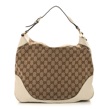 Gucci Monogram Medium Charlotte Hobo Off White 1 of 15