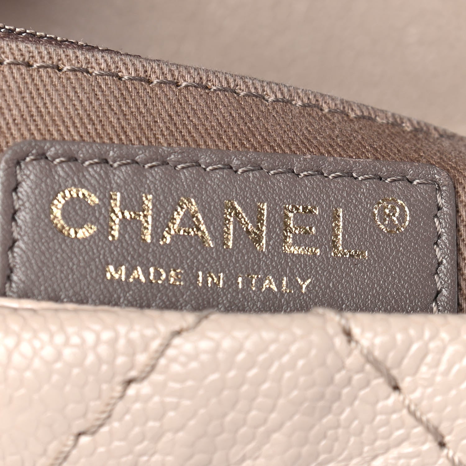 Chanel Crumpled Grained Calfskin Medium Coco Pleats Messenger Flap Light Beige 6 of 9