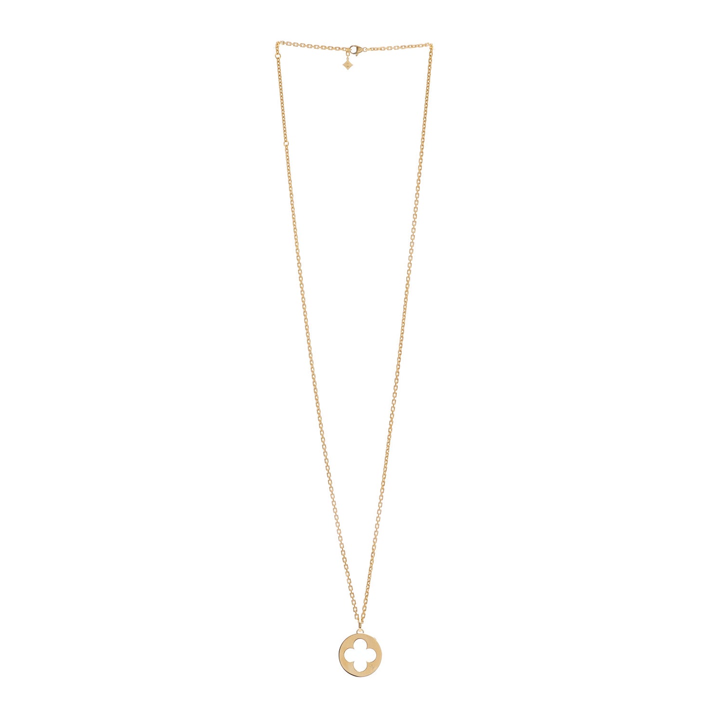 18K Yellow Gold Empreinte Medallion Necklace