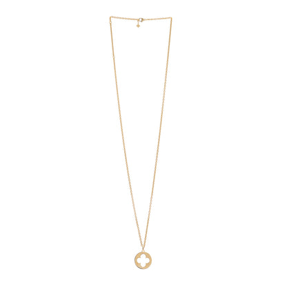 Louis Vuitton 18K Yellow Gold Empreinte Medallion Necklace 2 of 6