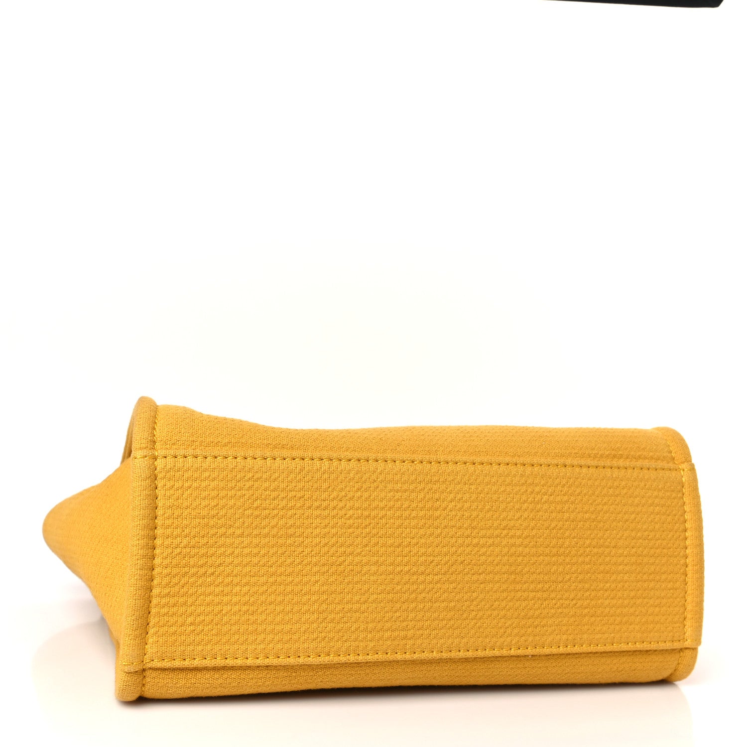 Chanel Mixed Fibers Small Deauville Tote Yellow 5 of 10