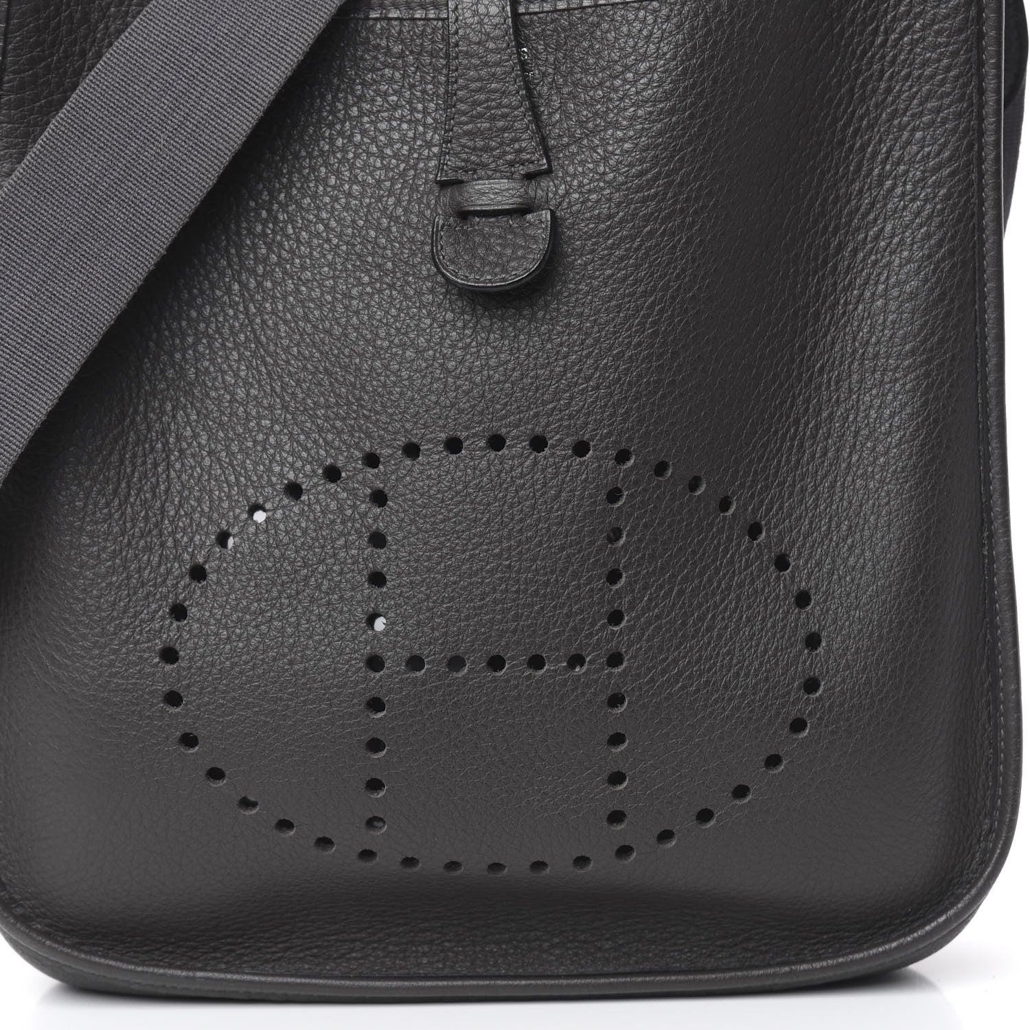 Hermes Taurillon Clemence Evelyne II PM Graphite 10 of 12