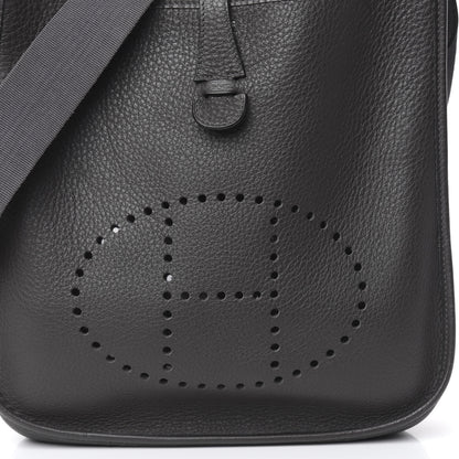 Hermes Taurillon Clemence Evelyne II PM Graphite 10 of 12