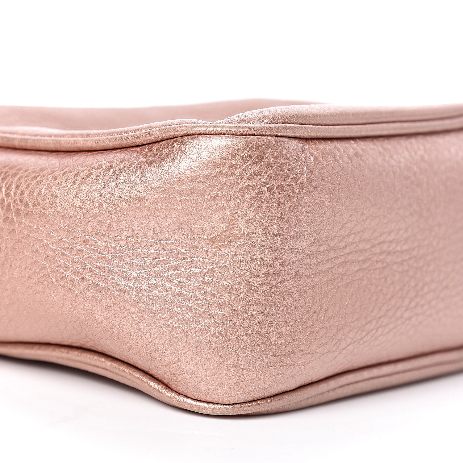 Gucci Metallic Pebbled Calfskin Small Soho Disco Bag Pink 12 of 14