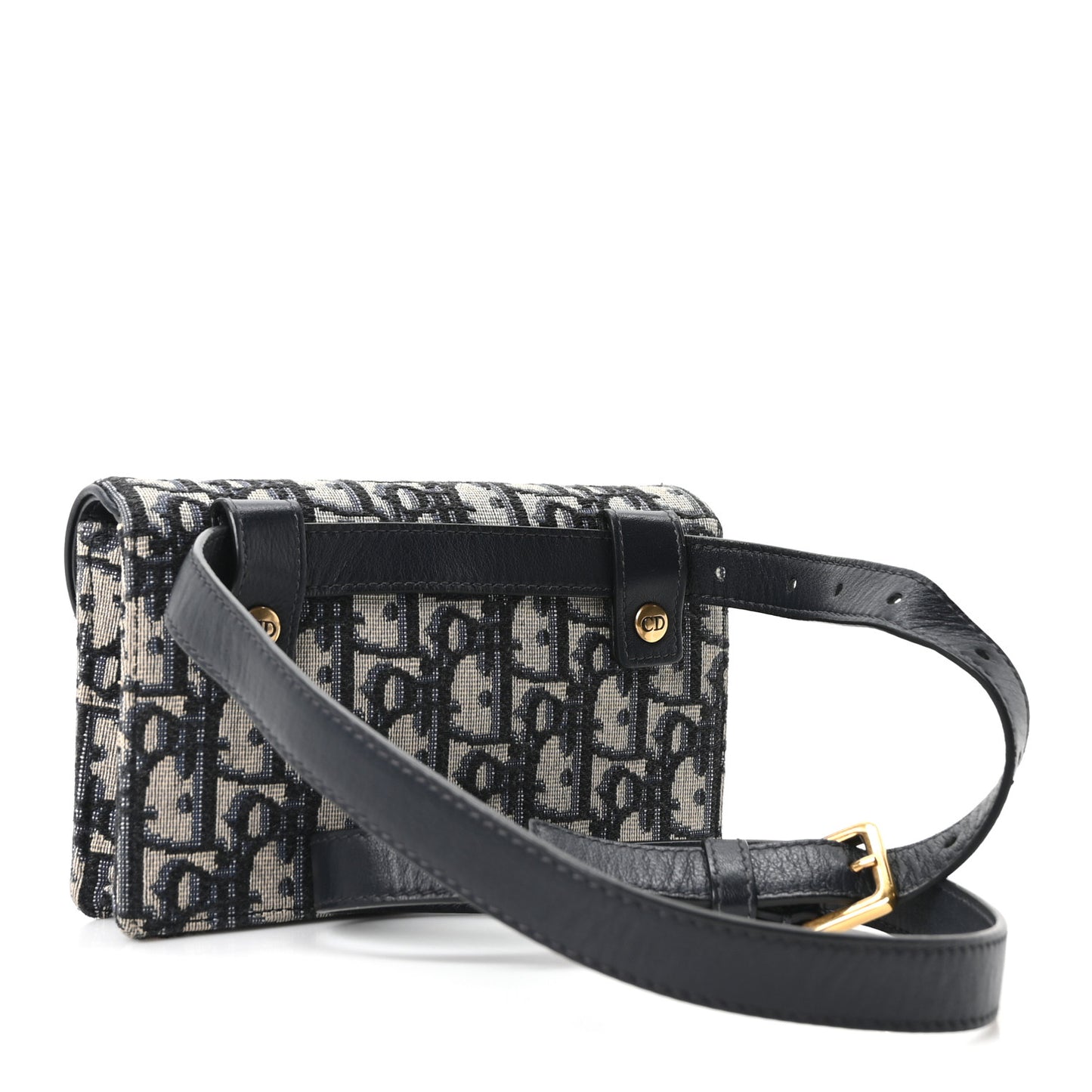 Oblique Saddle Belt Bag Blue