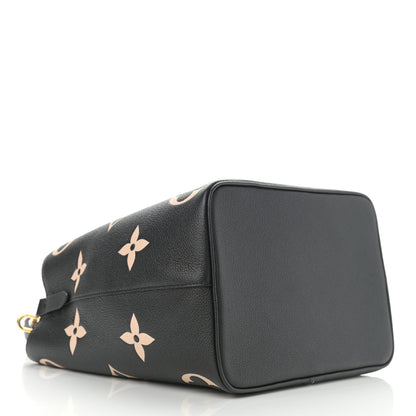 Louis Vuitton Empreinte Monogram Giant Neonoe MM Black Beige 5 of 12