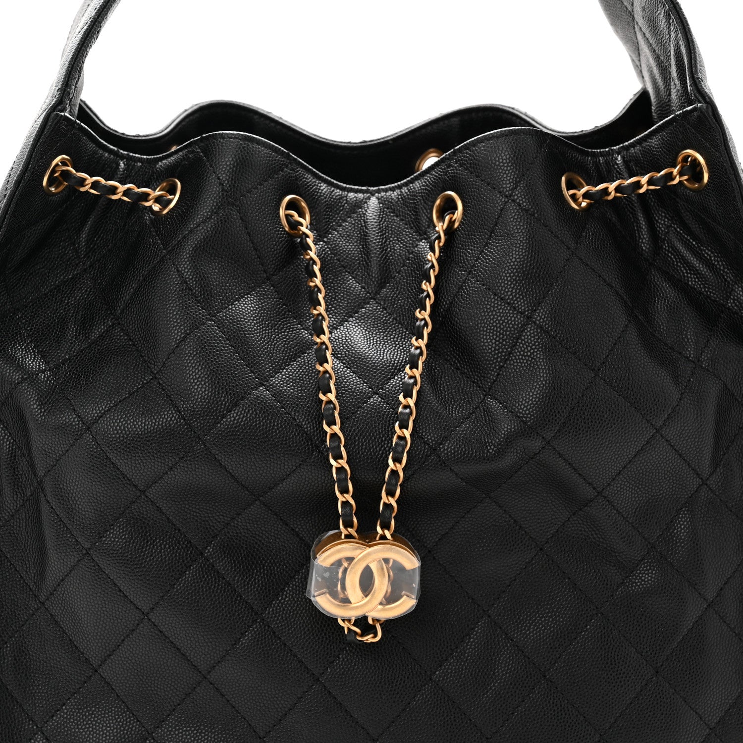 Chanel Caviar Quilted Medium Chanel 25 Handbag Black 8 of 10