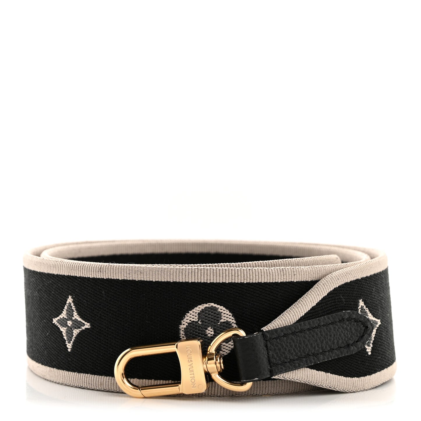 Jacquard Diane Shoulder Strap Black Ivory