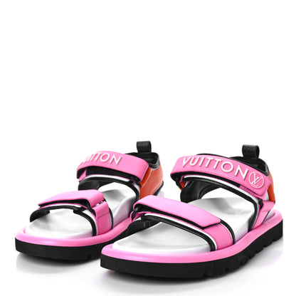 Louis Vuitton Calfskin Pool Pillow Flat Comfort Sandals 39 Rose Pop Pink 4 of 8