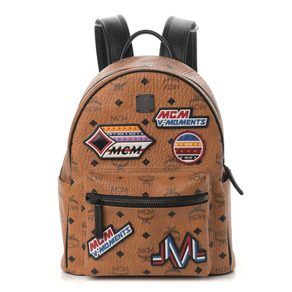 MCM Visetos Victory Patch Stark Backpack Cognac 1 of 12