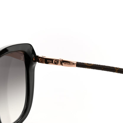 Louis Vuitton Monogram Acetate Charlotte Sunglasses Z0781W Black 6 of 6