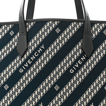 Givenchy Canvas Jacquard Medium Bond Tote Oil Blue 9 of 12