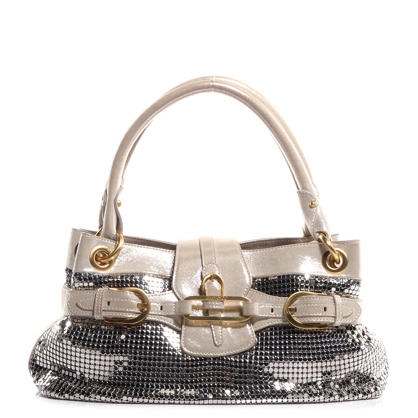 Mesh Tessa Tote Silver